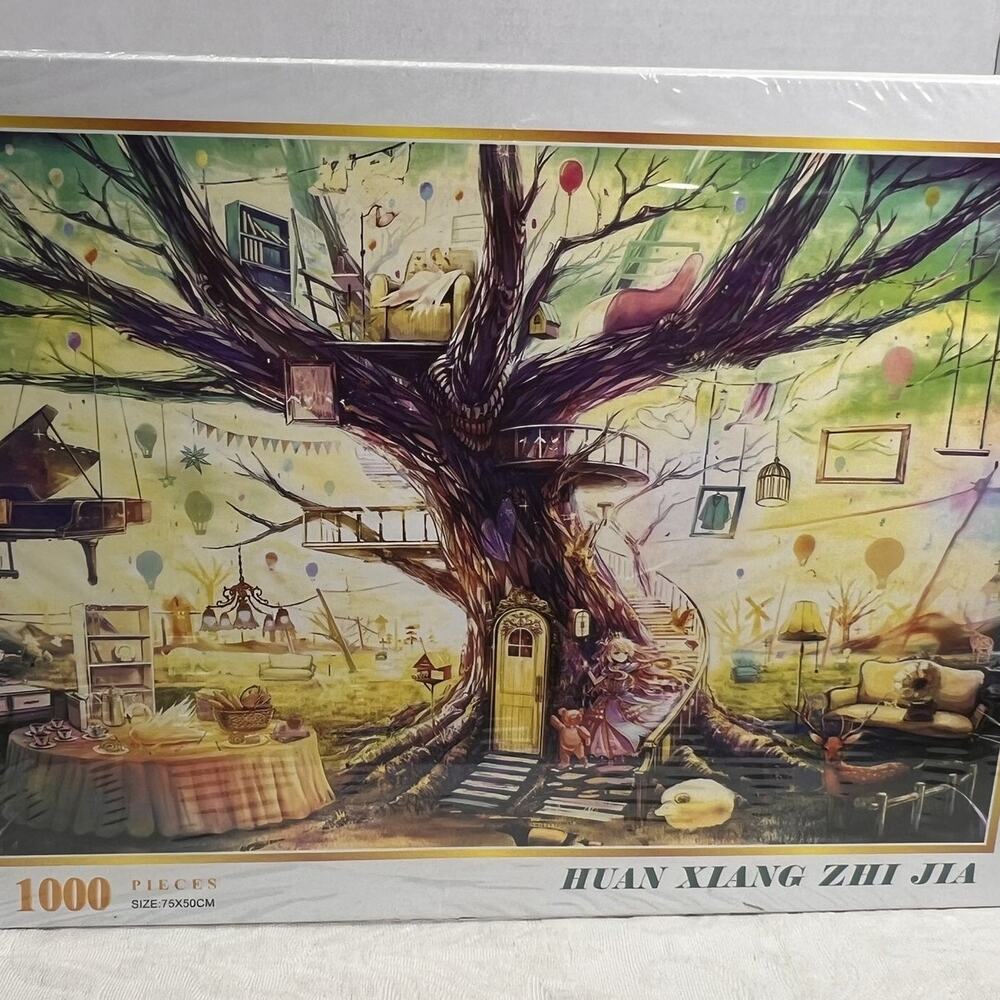 Sealed 1000 Piece Jigsaw Puzzle Anime Fantasy Tree House